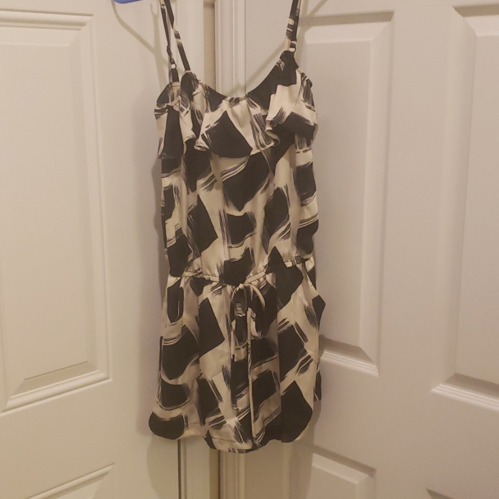 Square Print Romper